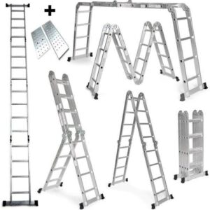 escalera de aluminio plegable para el hogar y trabajos profesionales